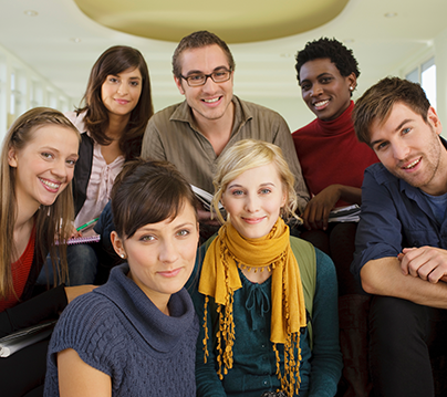 students laughing
