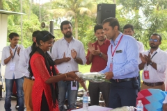 welcoming Dr.vinod Thomas by our GDA student